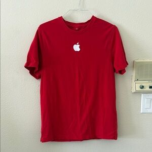Apple Red Tee with Iconic Logo